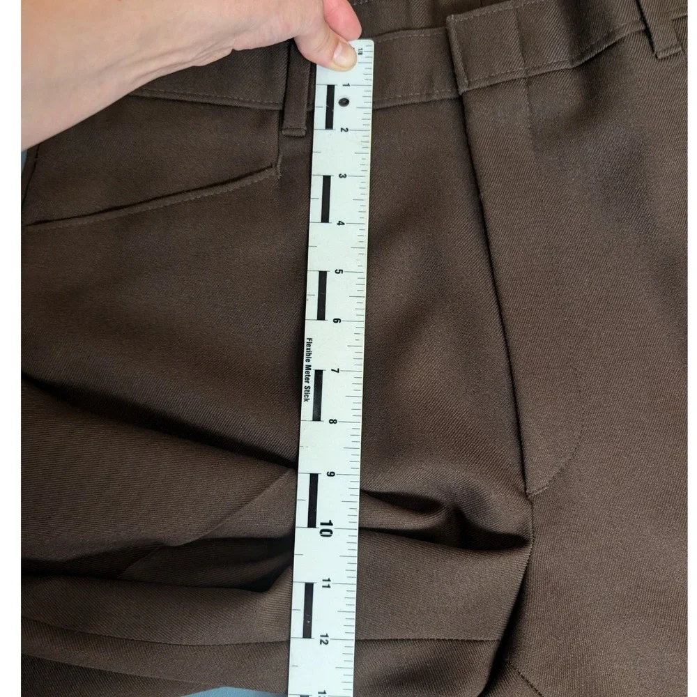 Vintage Levi's Action Slacks Mens 35x32.5 Brown Straight Leg Dress Pants